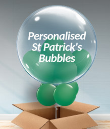 Personalised St Patrick's Day Bubble Balloons | Party Save Smile